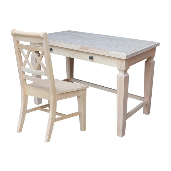 International Concepts Desk, 24 in D X 48 in W X Parawood, Unfinished KOF-72-C47-1 - main